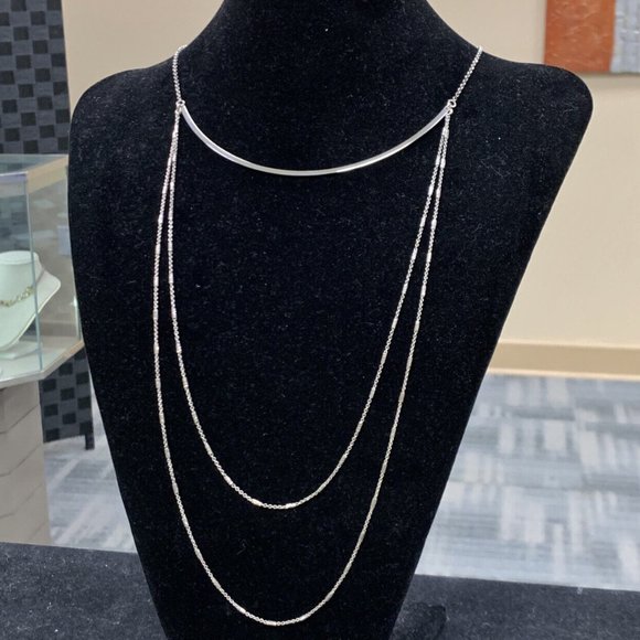 Dyadema Jewelry - Italian Designer Dyadema 925 Sterling Silver Choker Layering Chain Necklace